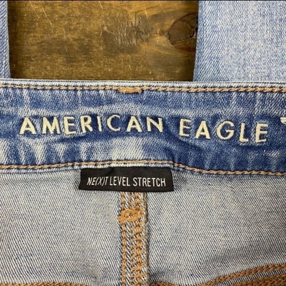 American Eagle AEO Light Wash Hi-Rise Jegging Women's 0 Short Next Level Stretch - Picture 4 of 8